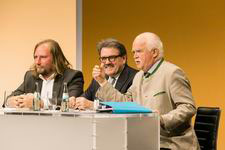 Peter Gauweiler bei der Veranstaltung "Kopf an Kopf" in München am 12. Mai 2014
