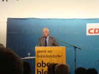 Dr. Gauweiler beim Tegeler Gespräch in Berlin am 09. September 2014 (Foto: CDU Tegel)