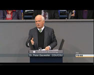 Dr. Gauweiler bei seiner Rede im Plenum des Deutschen Bundestges zum Thema: "Paradigmenwechsel im Konzept zur Auswärtigen Kultur- und Bildungspolitik des Auswärtigen Amtes vom September 2011" am 21. März 2013