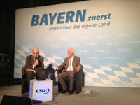 Dr. Gauweiler beim Start der Veranstaltungsreihe "Bayern zuerst" im Kurhaus Göggingen am 13. Juni 2013