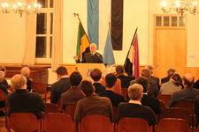 Dr. Gauweiler auf einem Vortrag bei der K.S.St.V. Alemannia in München am 28. Januar 2015