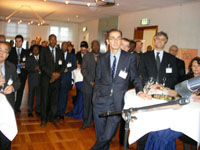 Dr. Gauweiler beim Empfang des Unterauschusses "Auswärtige Kultur- und Bildungspolitik" für die Kulturattachés der ausländischen Botschaften in Berlin am 12. November 2007
