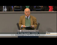 Dr. Gauweiler bei seiner Rede im Plenum des Deutschen Bundestages zum Thema: "Gemeinsam die Modernisierung Russlands voranbringen - Rückschläge überwinden - Neue Impulse für die Partnerschaft setzen" am 09. November 2012